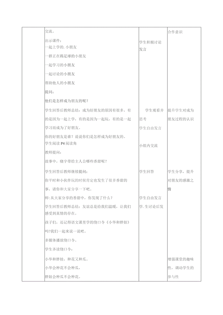 四年级下册道德与法治 一单元 人教部编版【配套教案】.docx_第2页