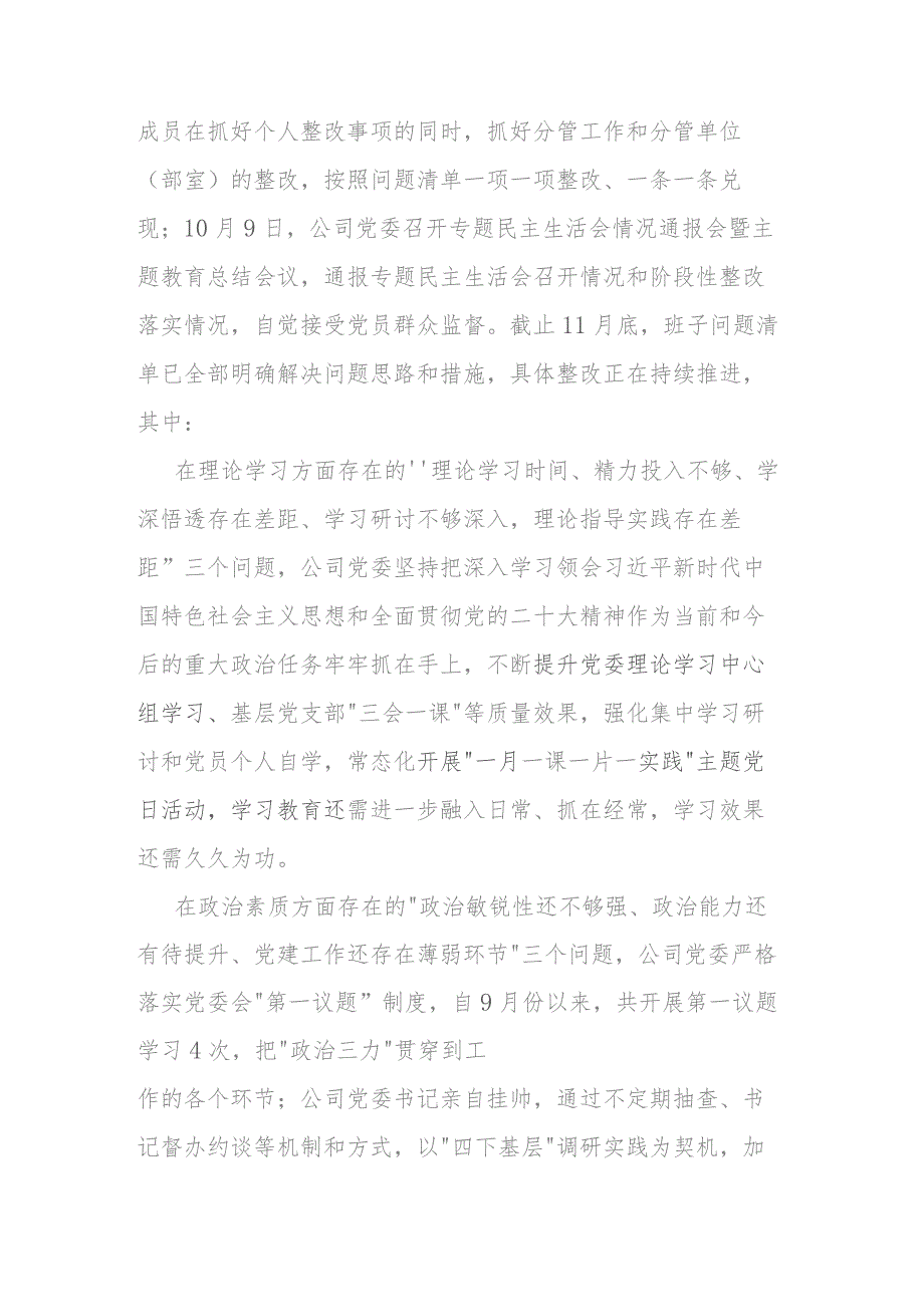 2023年主题教育整改落实情况“回头看”情况专项自查报告(二篇).docx_第3页