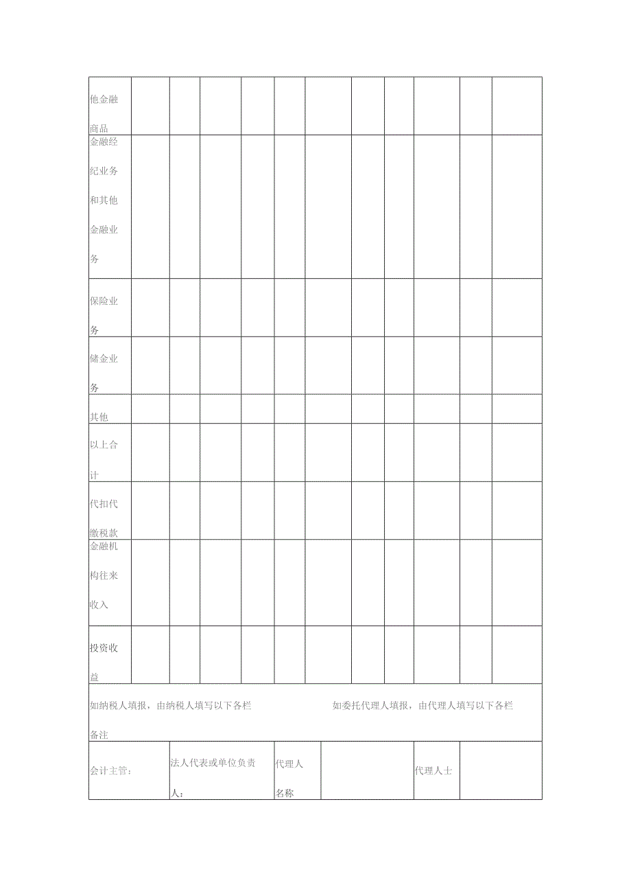 金融保险业营业税纳税申报表.docx_第2页