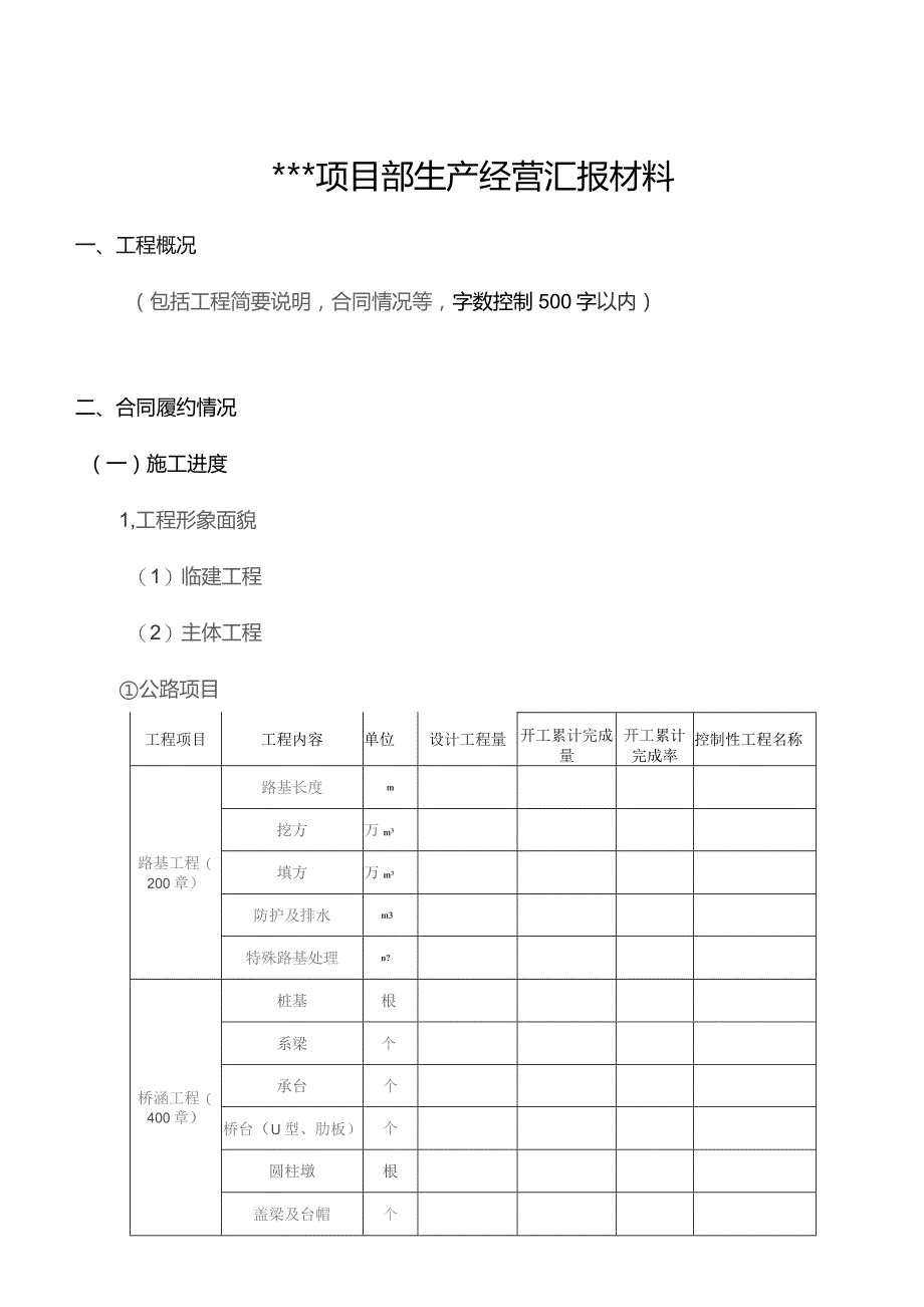 在建项目2021年上半年生产经营会汇报材料.docx_第1页