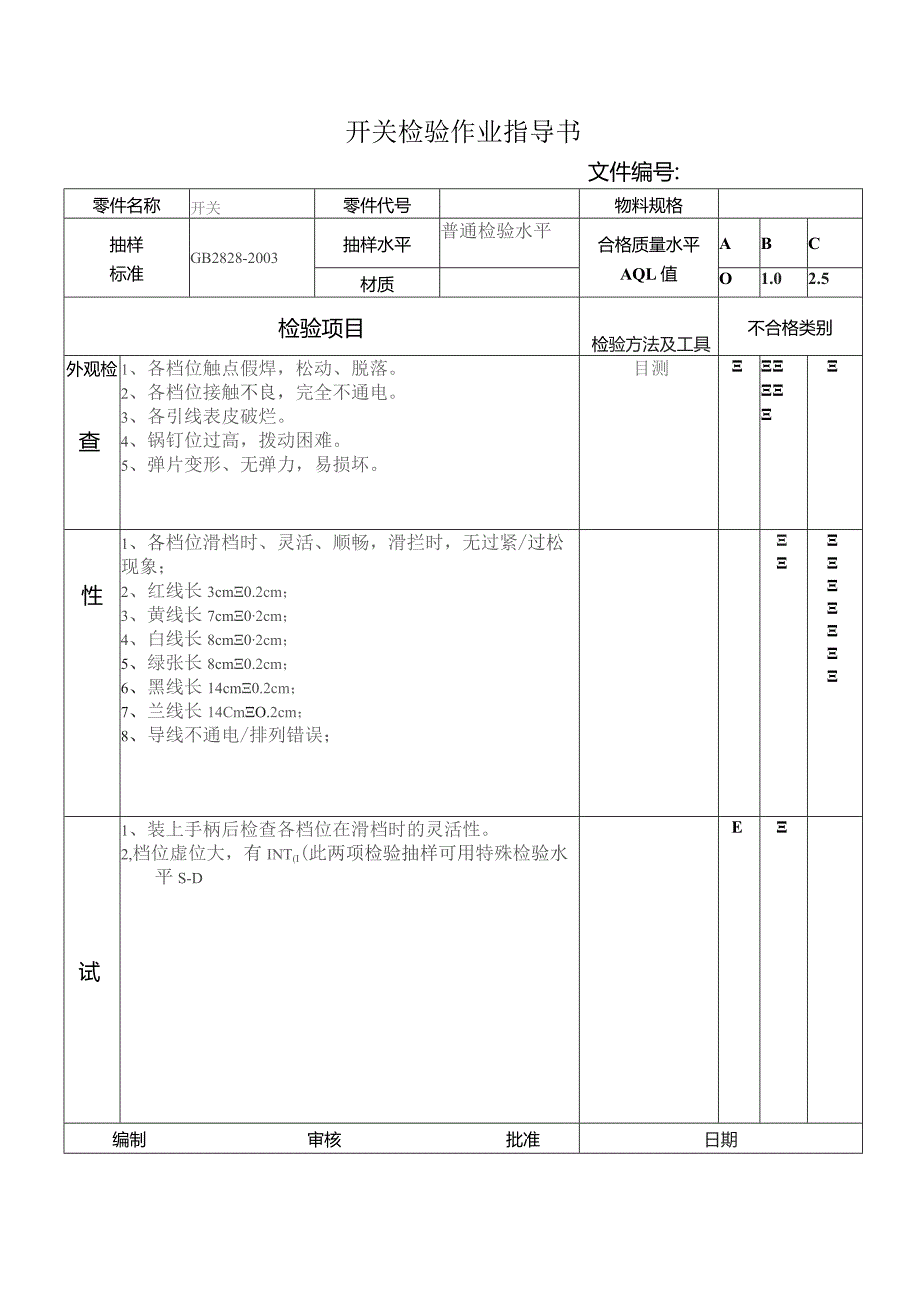 开关检验作业指导书.docx_第1页