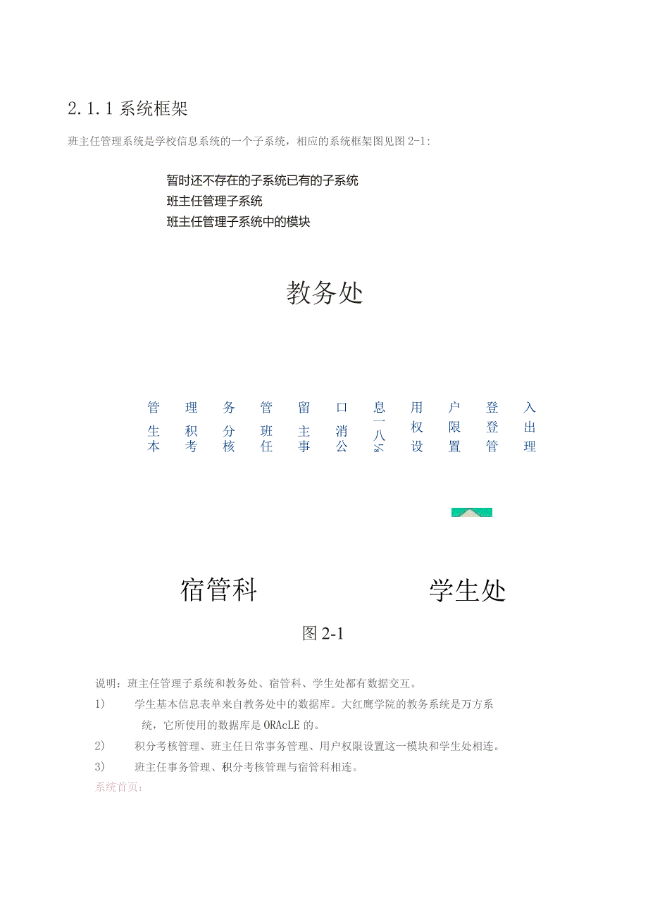 班主任管理系统的设计和实现 毕业设计论文--.docx_第2页