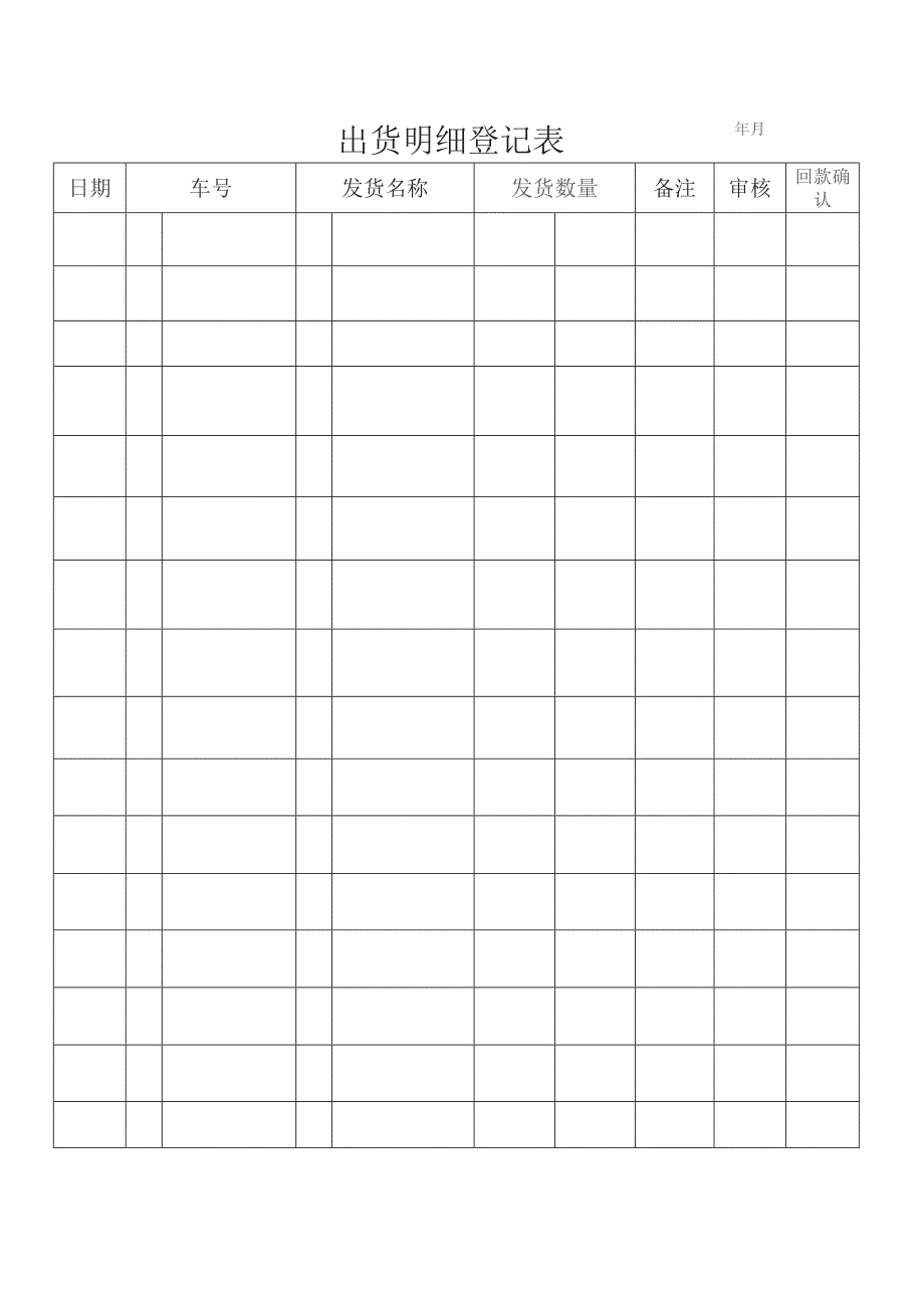 出货明细登记表.docx_第1页