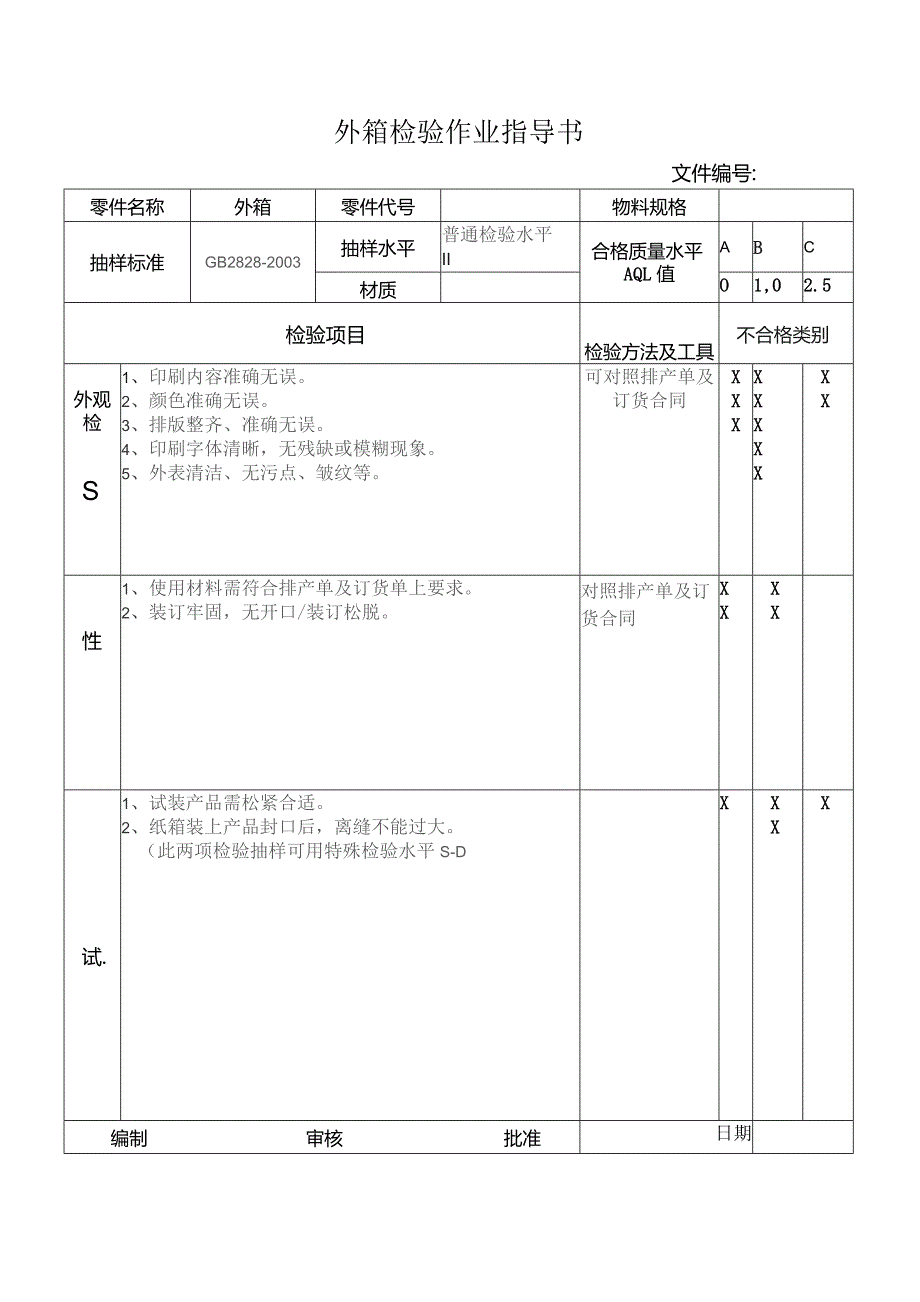 外箱检验作业指导书.docx_第1页