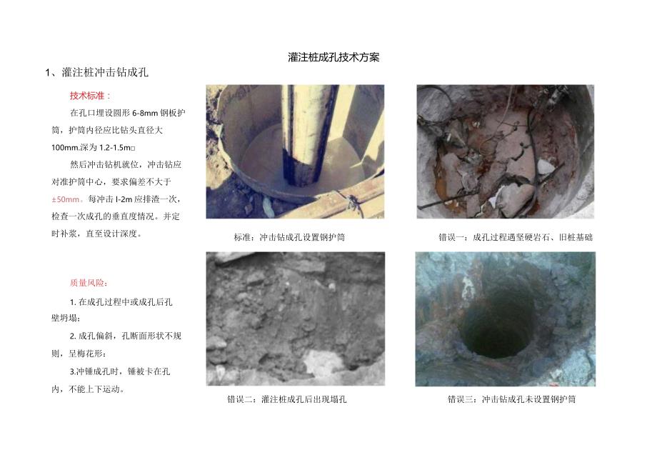 灌注桩成孔技术方案.docx_第1页