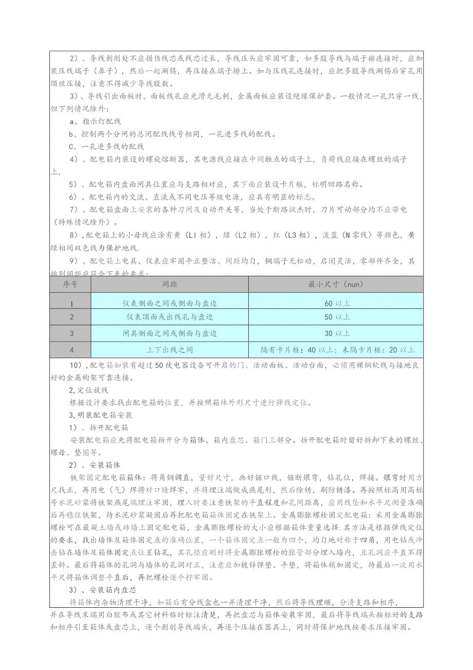 J02-130（安装） 07XXXX 配电箱安装技术交底.docx_第2页