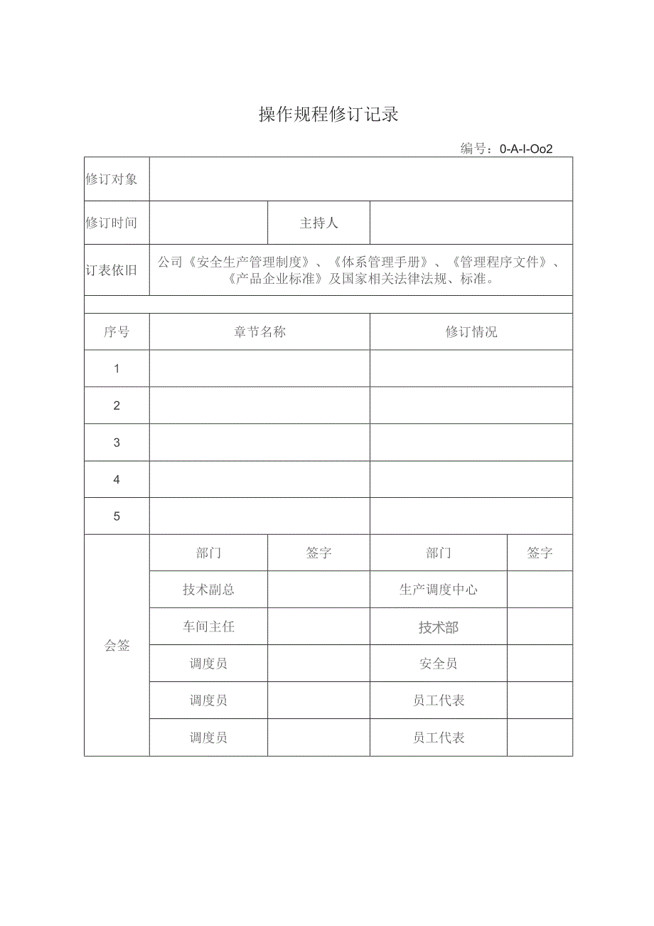 操作规程修订记录.docx_第1页