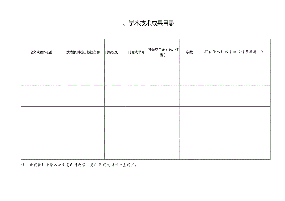 学术技术成果目录.docx_第1页