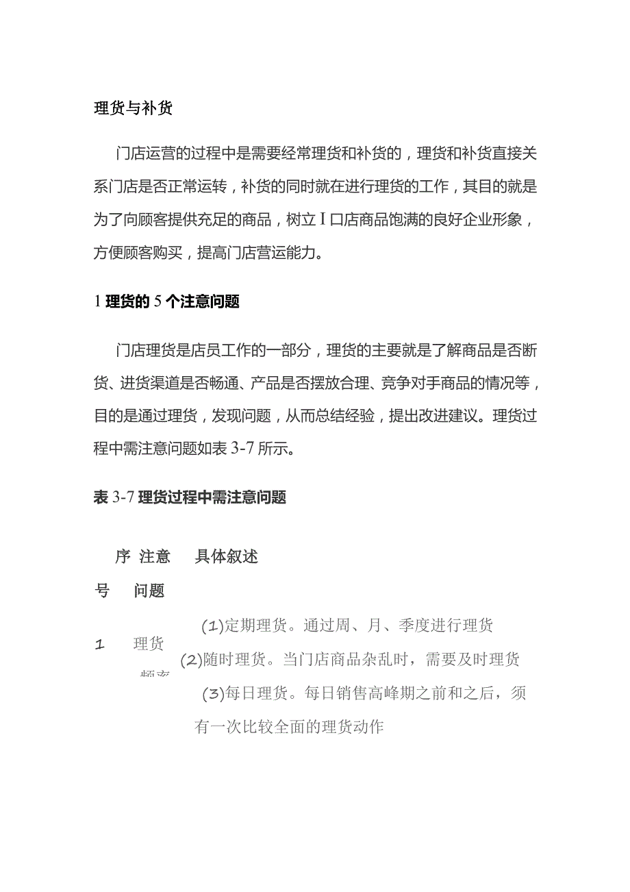 理货与补货 门店店长培训.docx_第1页