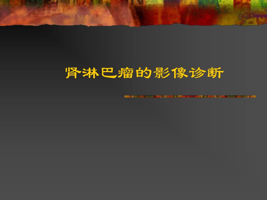 肾淋巴瘤的影像诊断.ppt_第1页