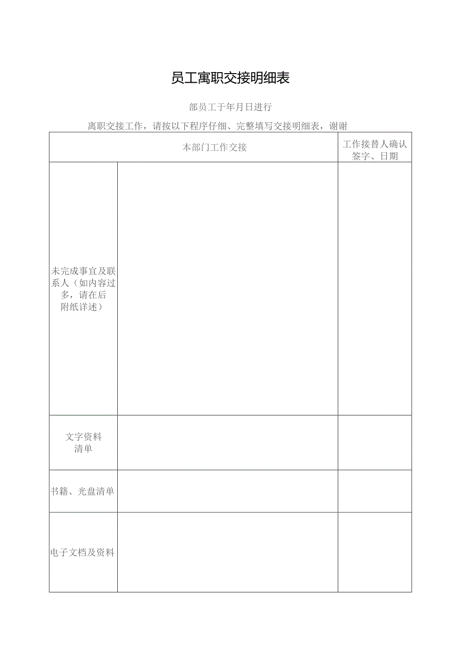 员工离职交接明细表.docx_第1页