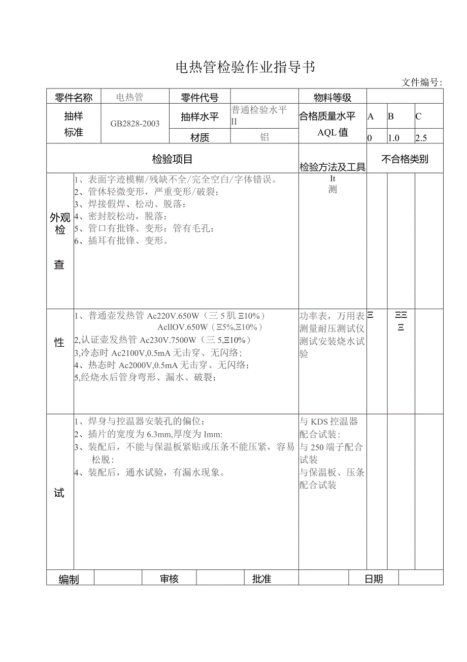 电热管检验作业指导书.docx_第1页