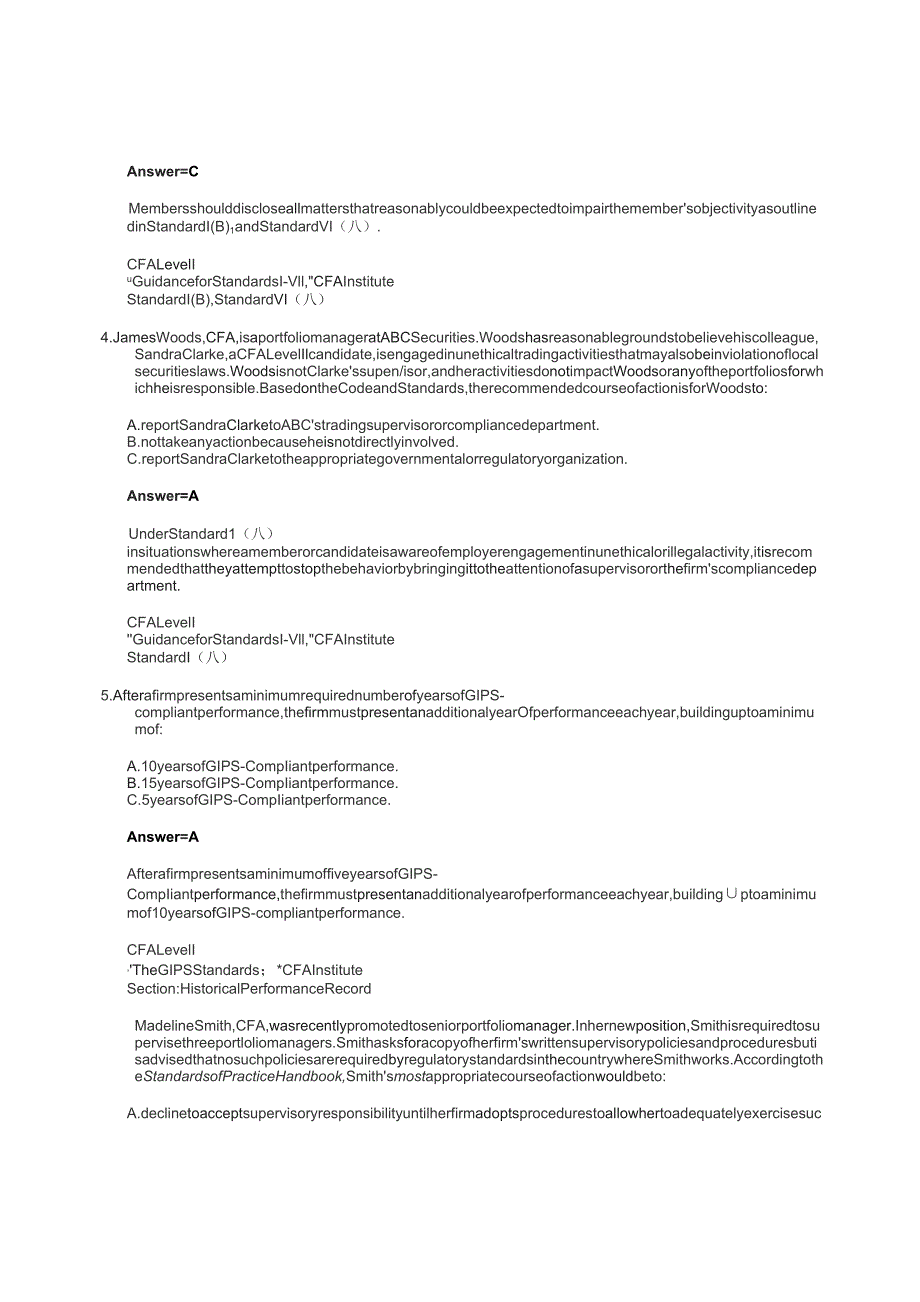 CFA一级历年模拟考试(2015-2019)：2015_CFA_Level_1_Mock_Exam_morning_questions&answers_removed.docx_第2页