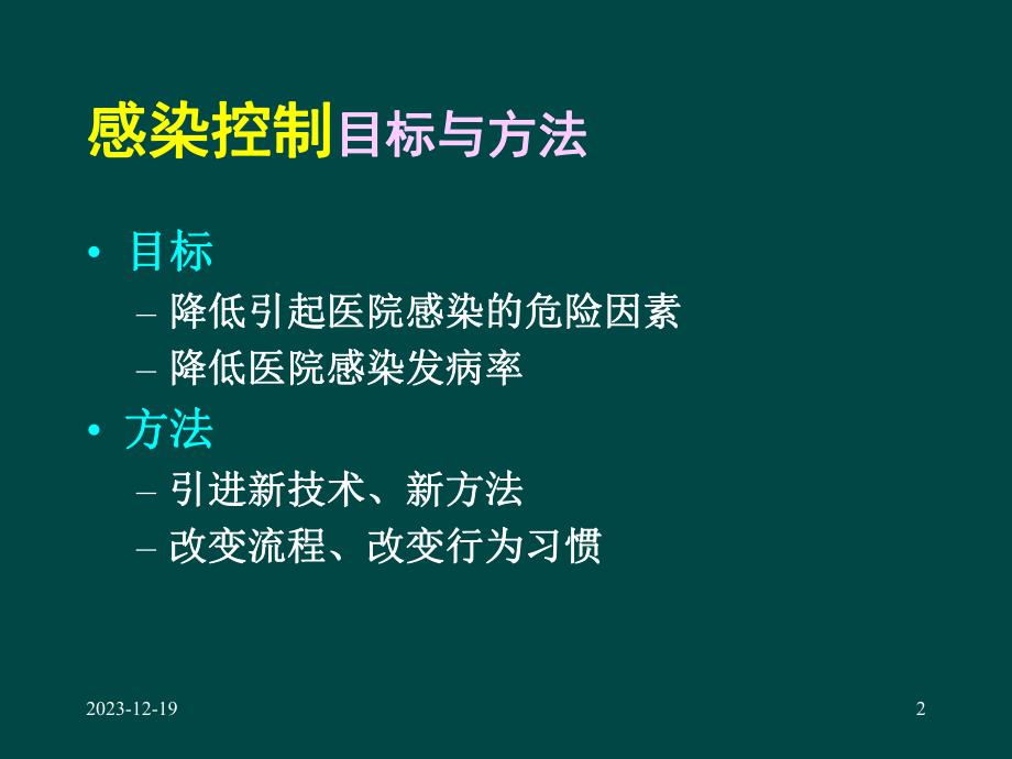 改进的感染控制政策能否快速影响医务人员的行为习惯.ppt_第2页