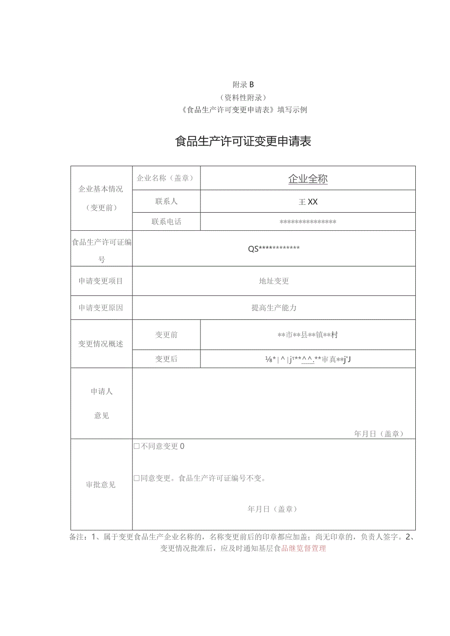 资料性《食品生产许可变更申请表》食品生产许可证变更申请表.docx_第2页