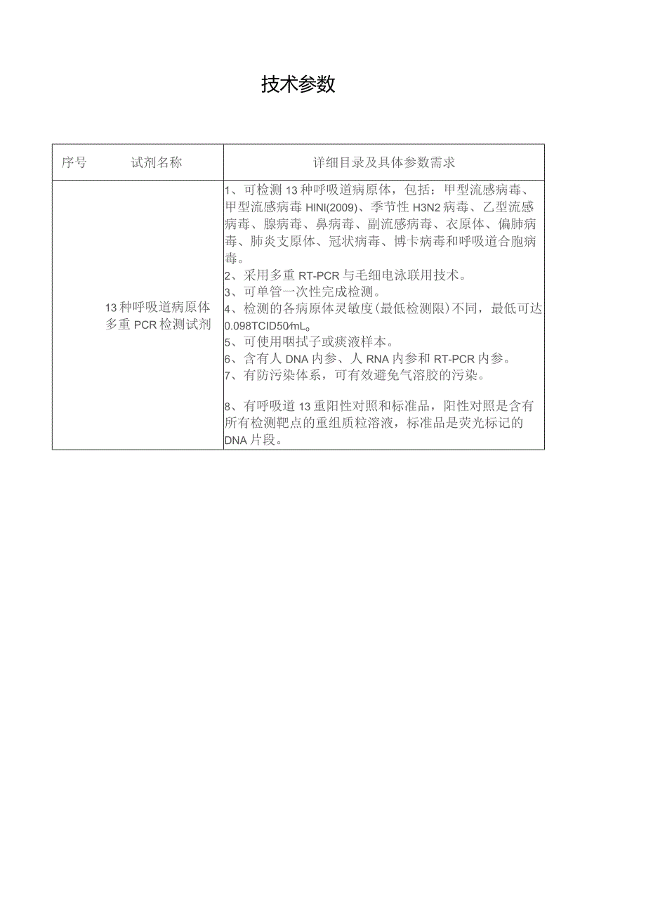 详细目录及具体参数需求技术参数.docx_第1页