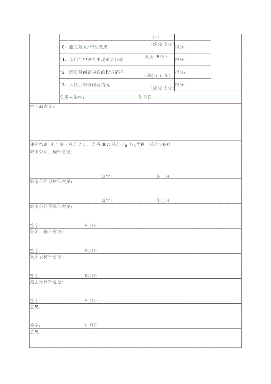 置业集团公司供应商履约评价表（工程类）.docx_第2页