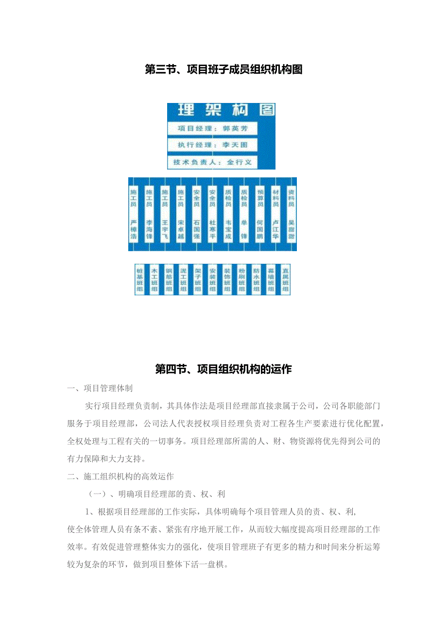 第三节、项目班子成员组织机构图第四节、项目组织机构的运作.docx_第1页