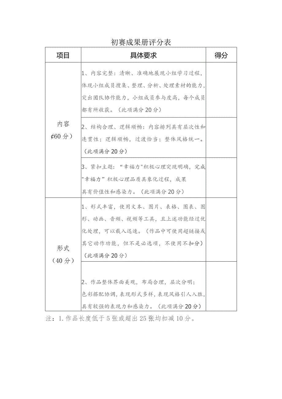 初赛成果册评分表.docx_第1页