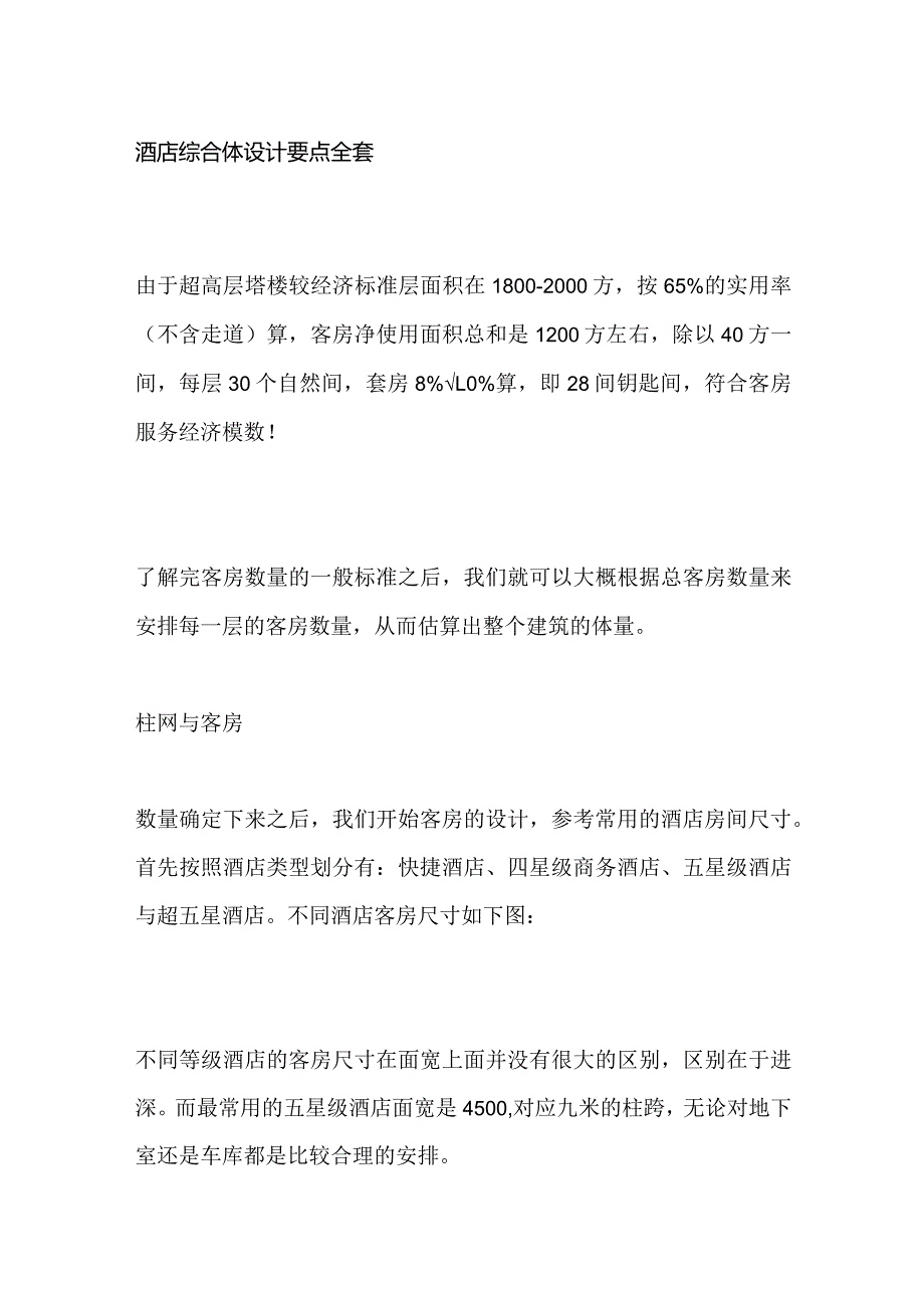 酒店综合体设计要点全套.docx_第1页