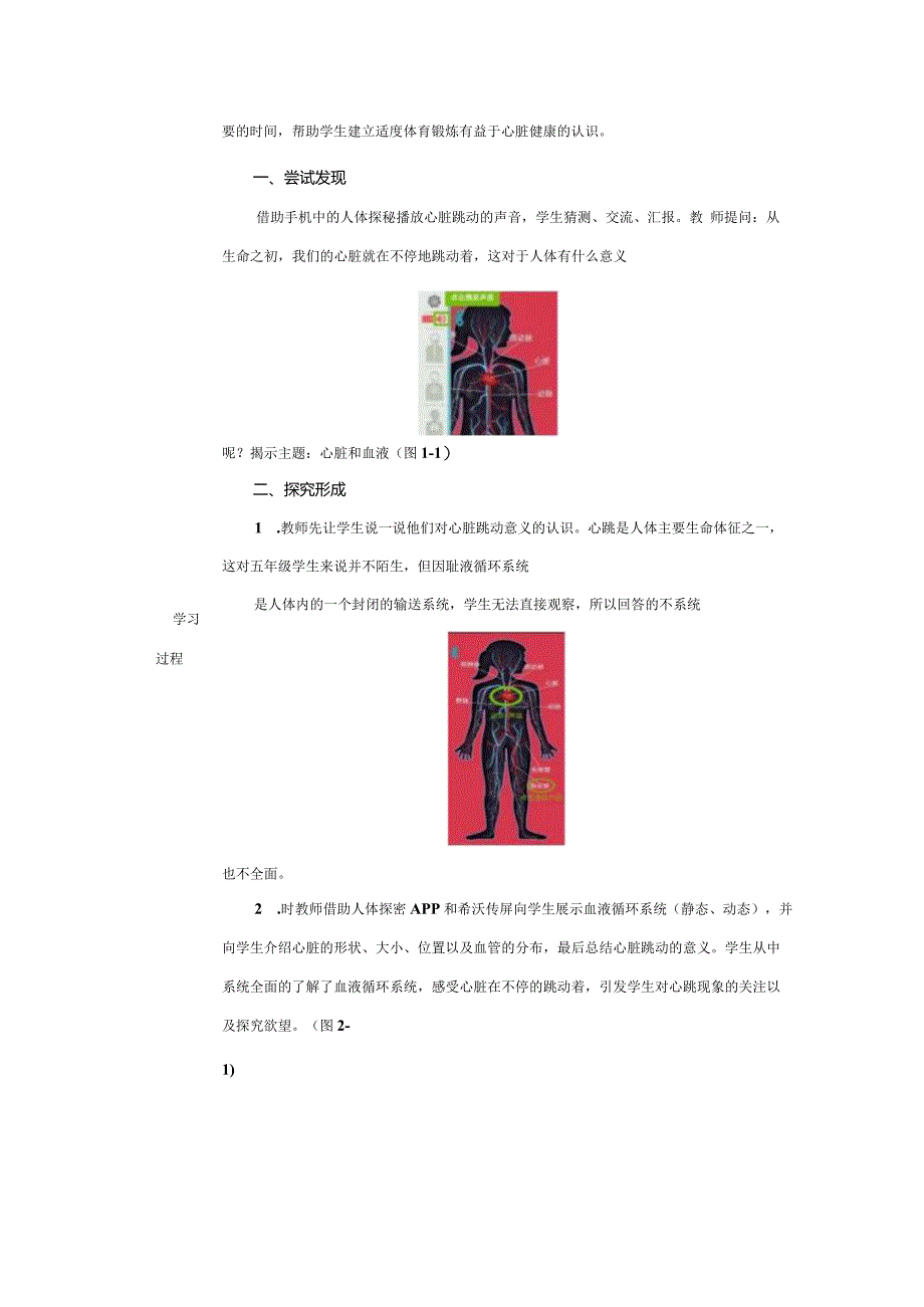 教科版科学教育信息化2.0五年级《心脏和血液》创造真实学习环境案例（C2微能力点）.docx_第3页