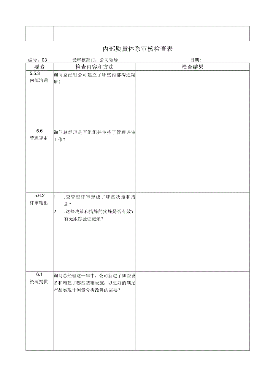 内部质量审核检查表(XXXX3).docx_第3页