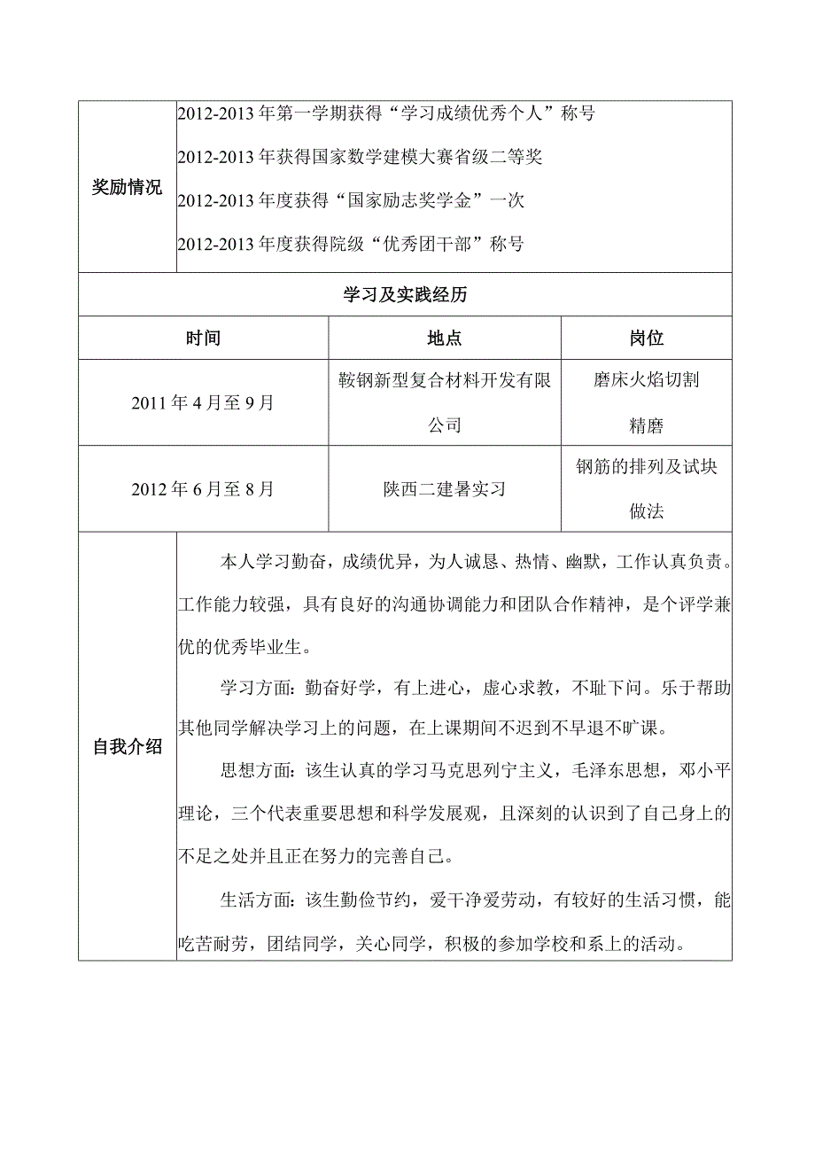 技校专职应届生个人简历.docx_第2页