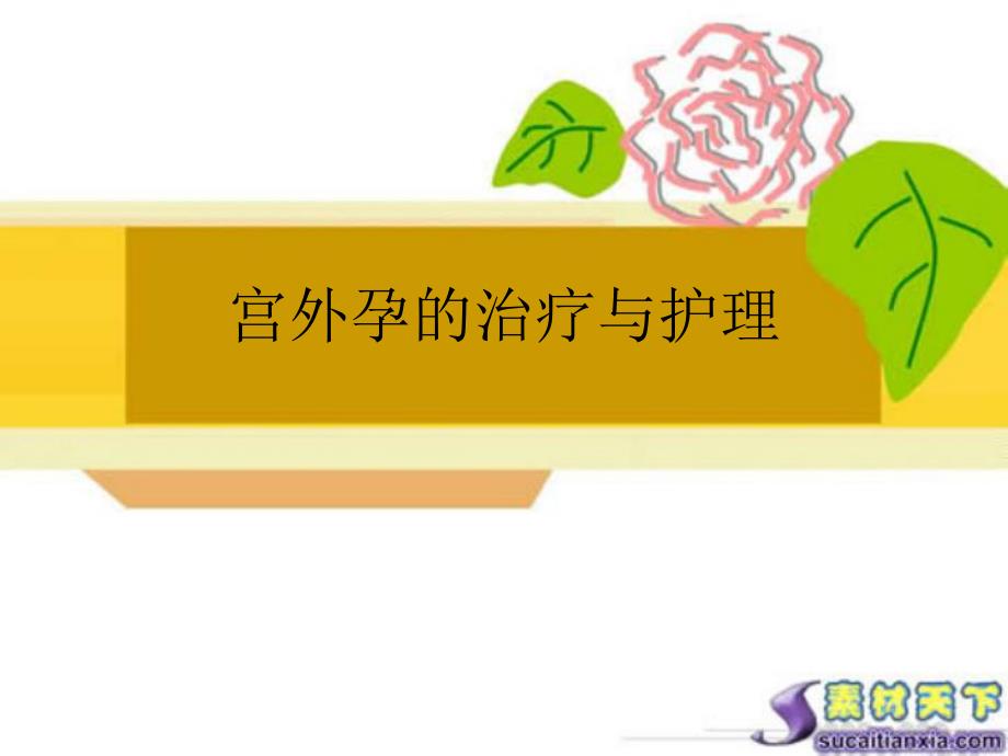 宫外孕的治疗与护.ppt_第1页