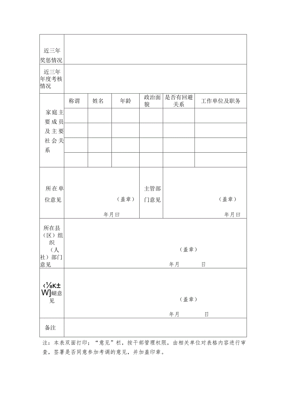 雅安中学2023年公开考调教师报名审核表.docx_第2页