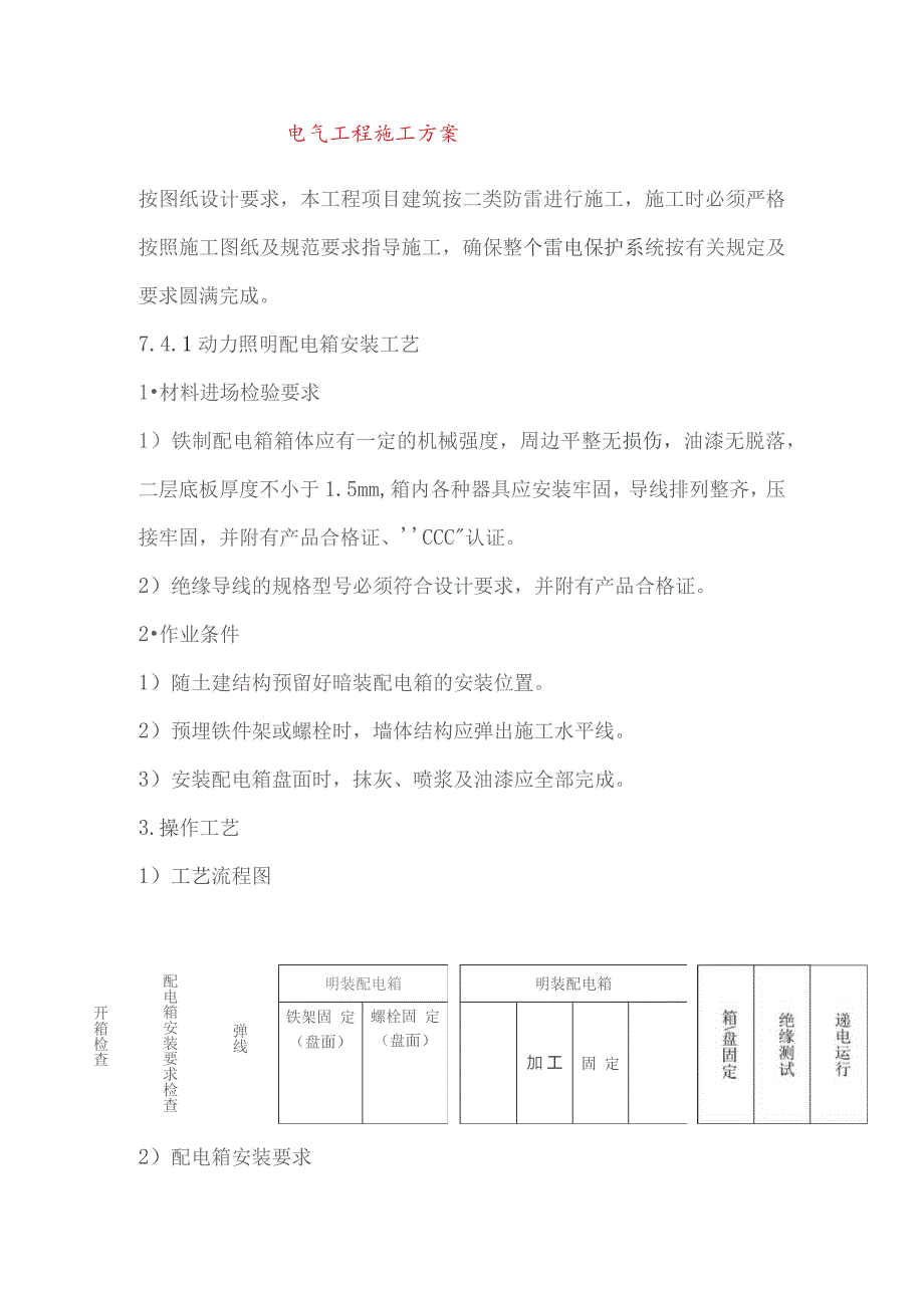 电气工程施工方案.docx_第1页