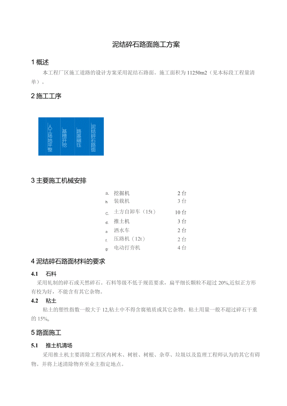 泥结碎石路面施工方案.docx_第1页