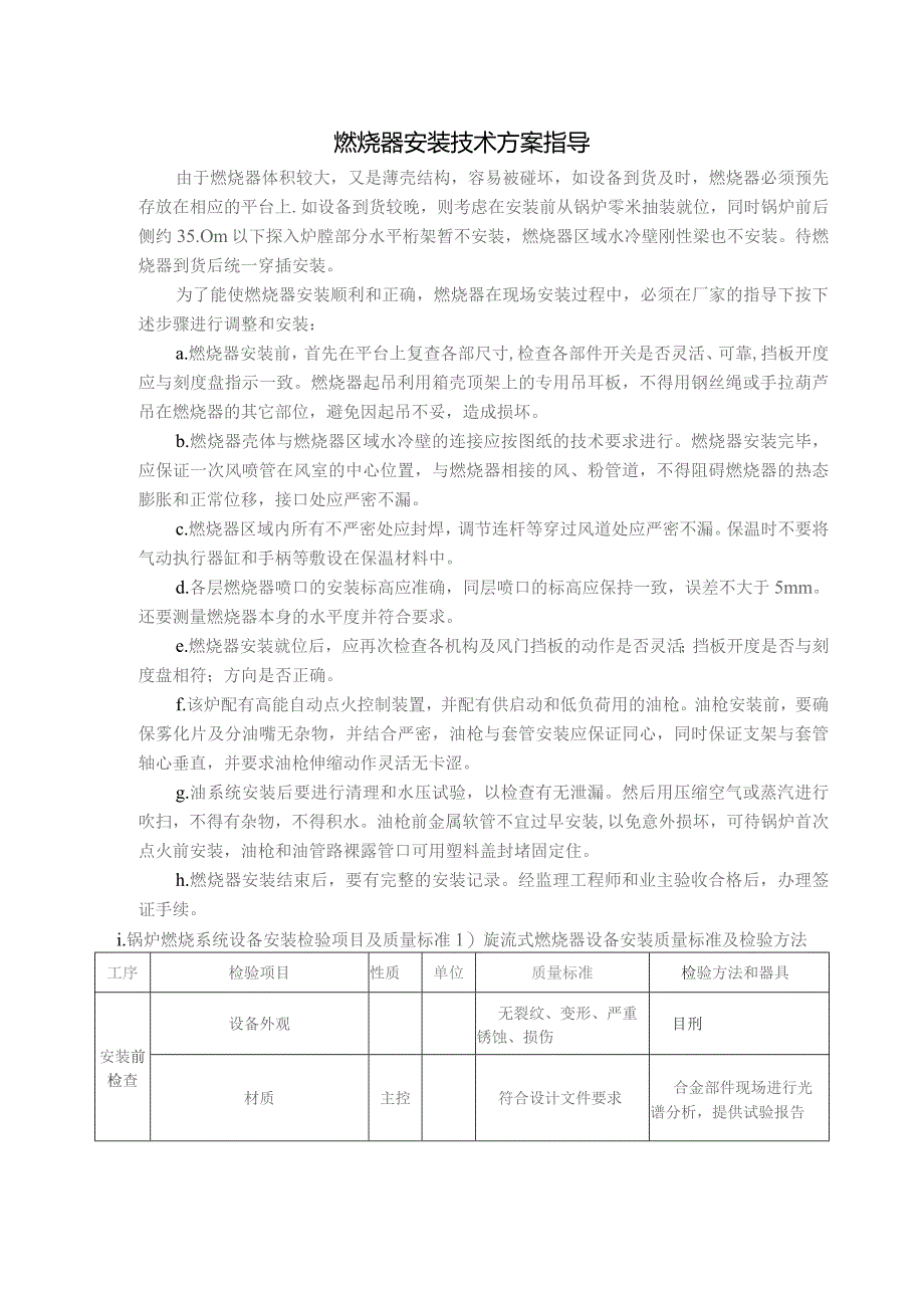 燃烧器安装技术方案指导.docx_第1页