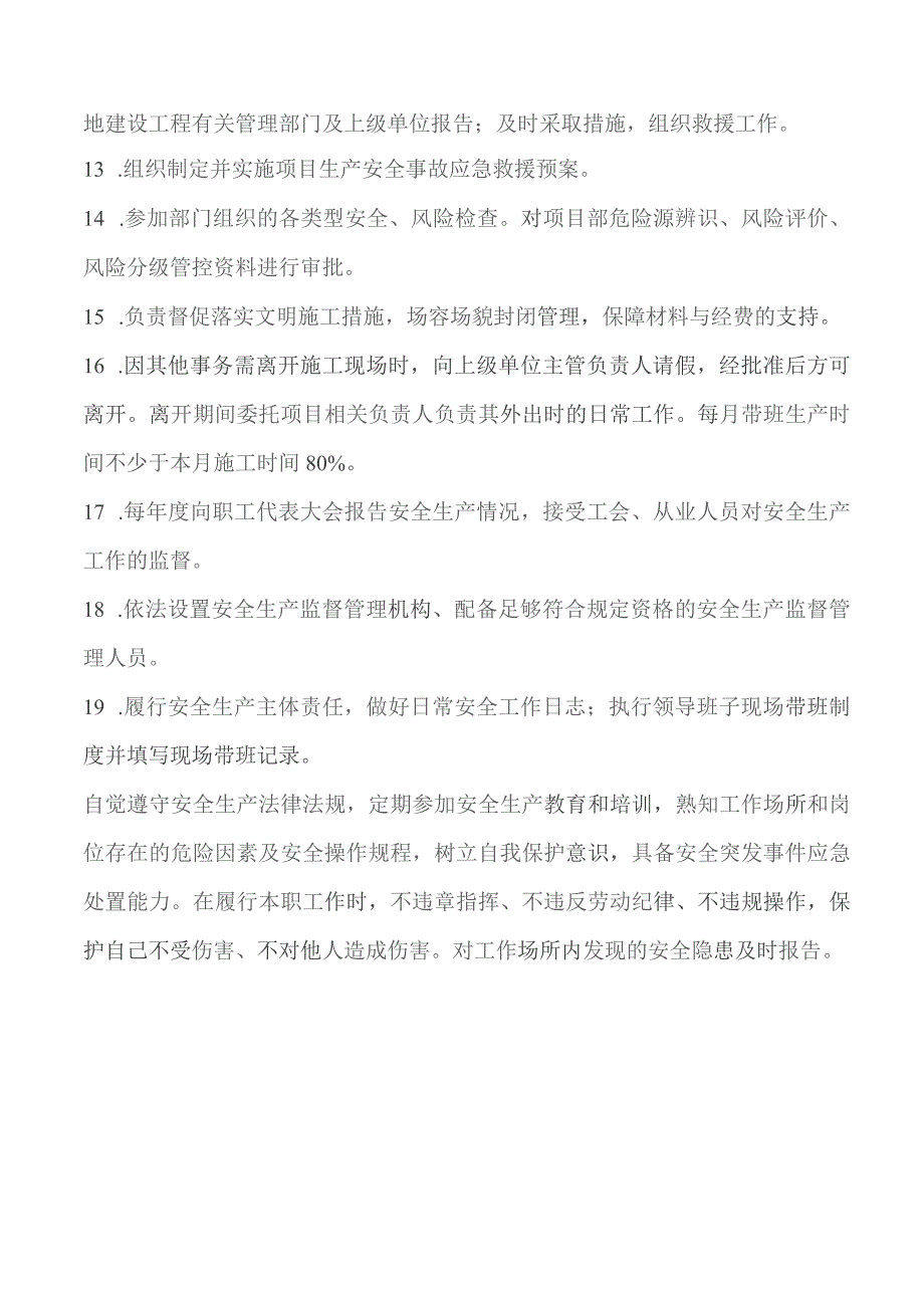 项目经理安全生产责任清单.docx_第2页