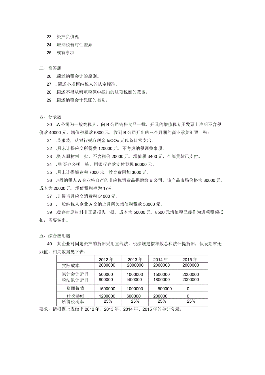 2019年10月自学考试01786《企业纳税会计》试题.docx_第3页