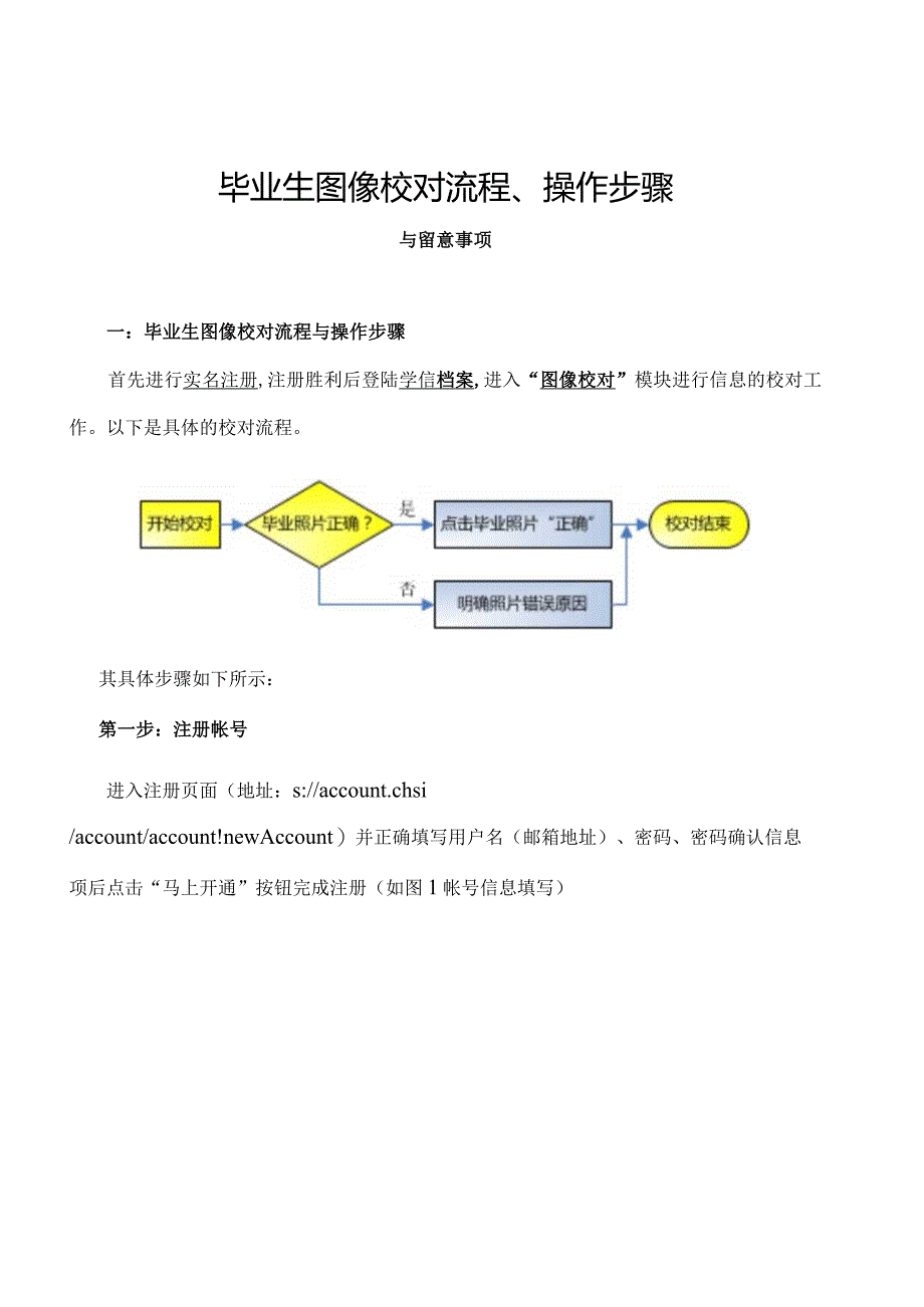 毕业生图像校对流程、操作步骤.docx_第1页