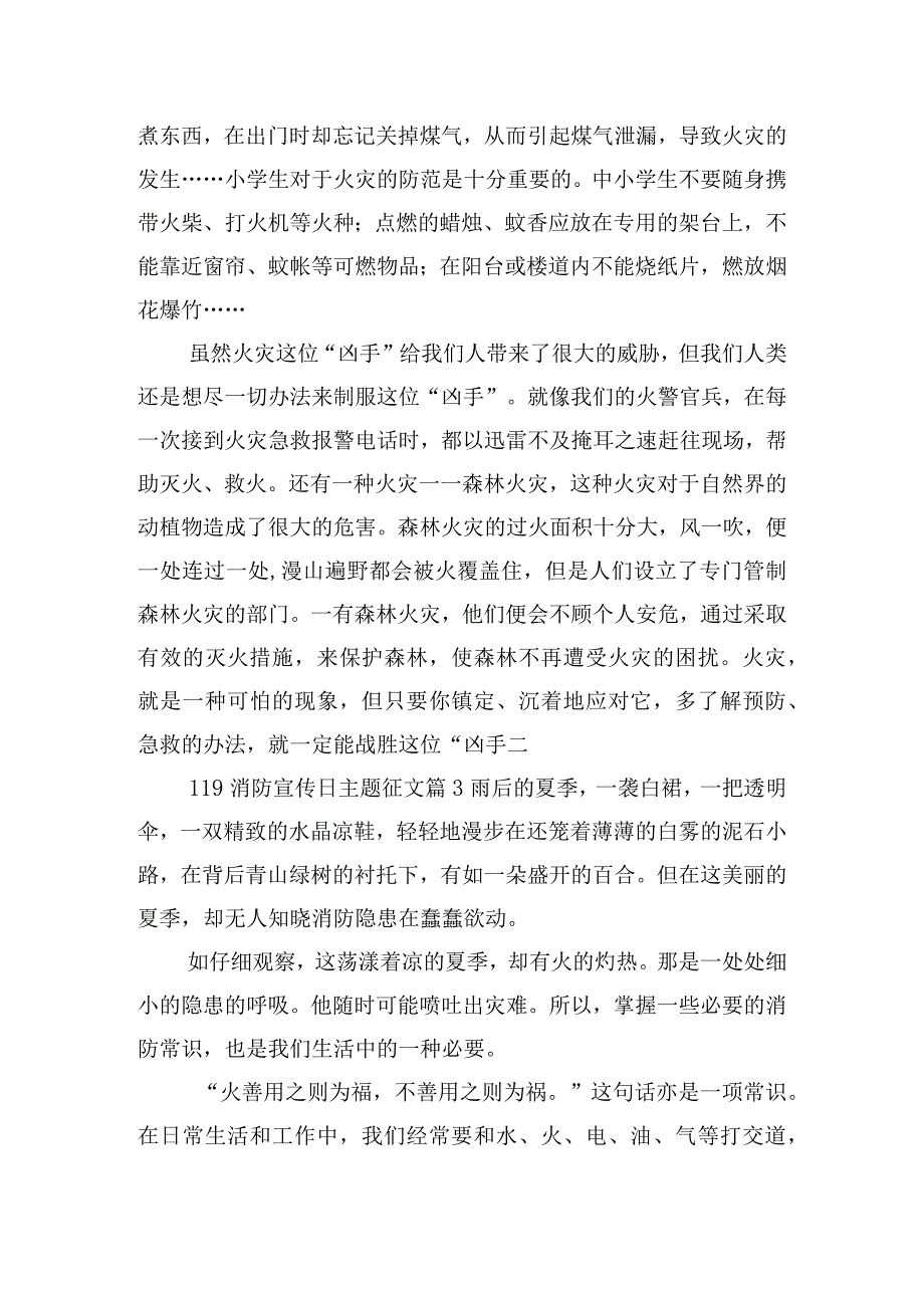 119消防宣传日主题征文模板五篇.docx_第3页