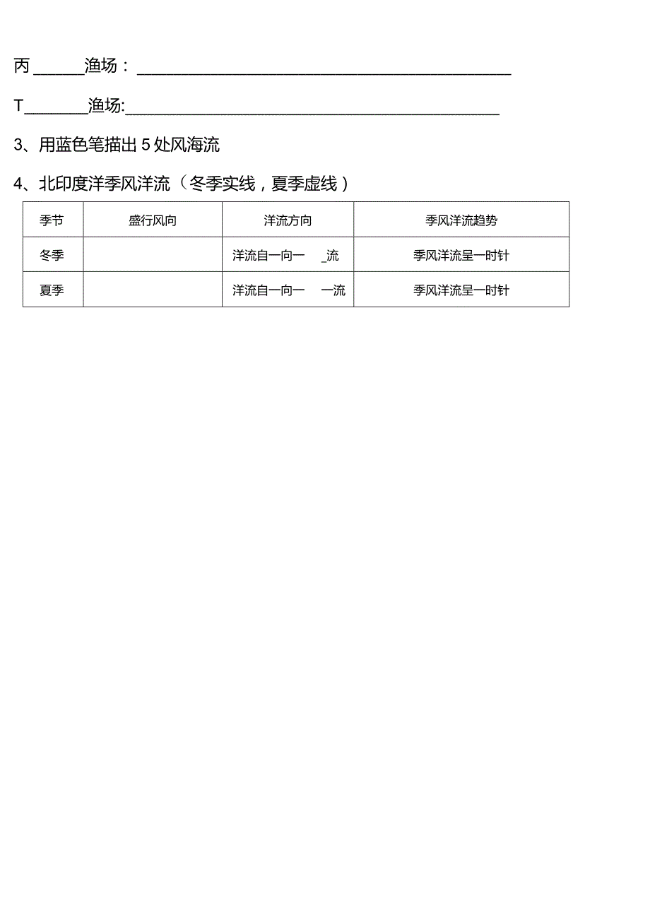 世界洋流分布图——填图测试.docx_第2页