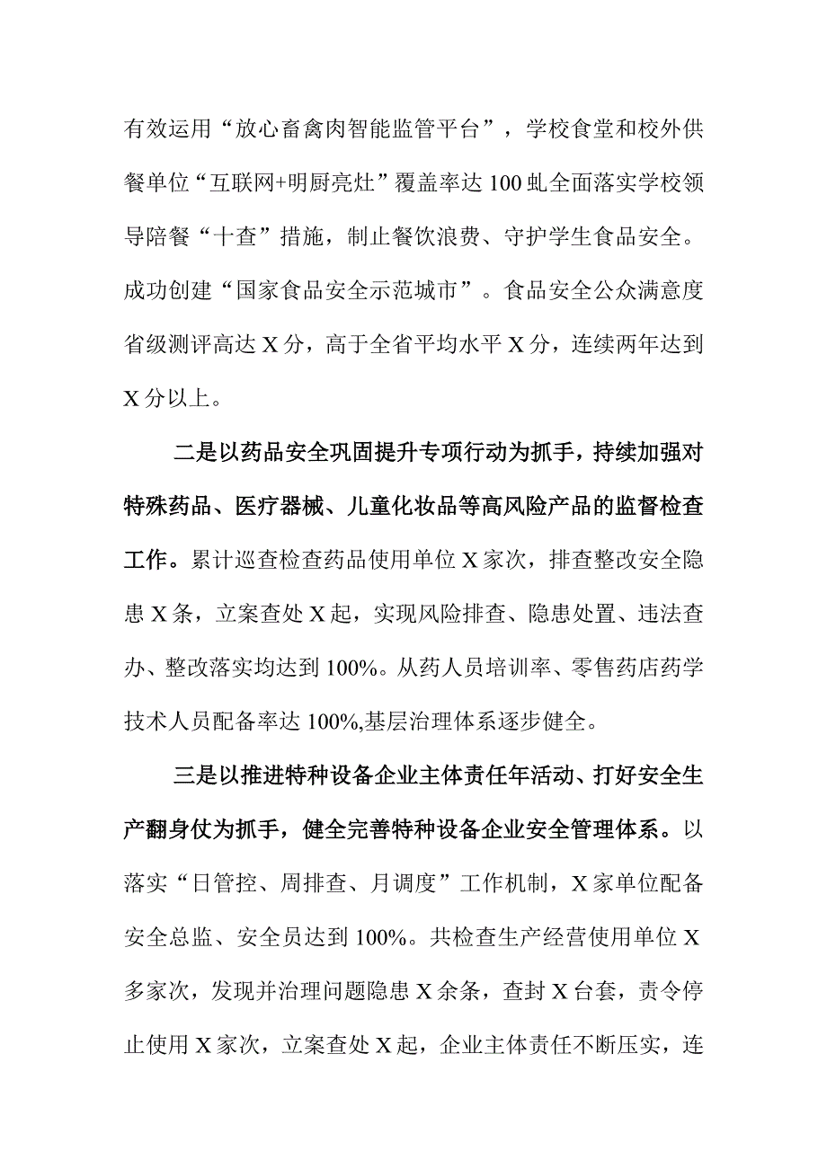 X市场监管部门创新市场监管新措施筑牢四大安全工作.docx_第2页