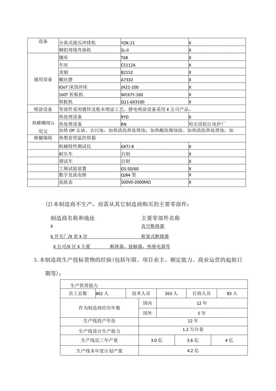 制造商资格声明（2023年XX电气产品股份有限公司）.docx_第3页