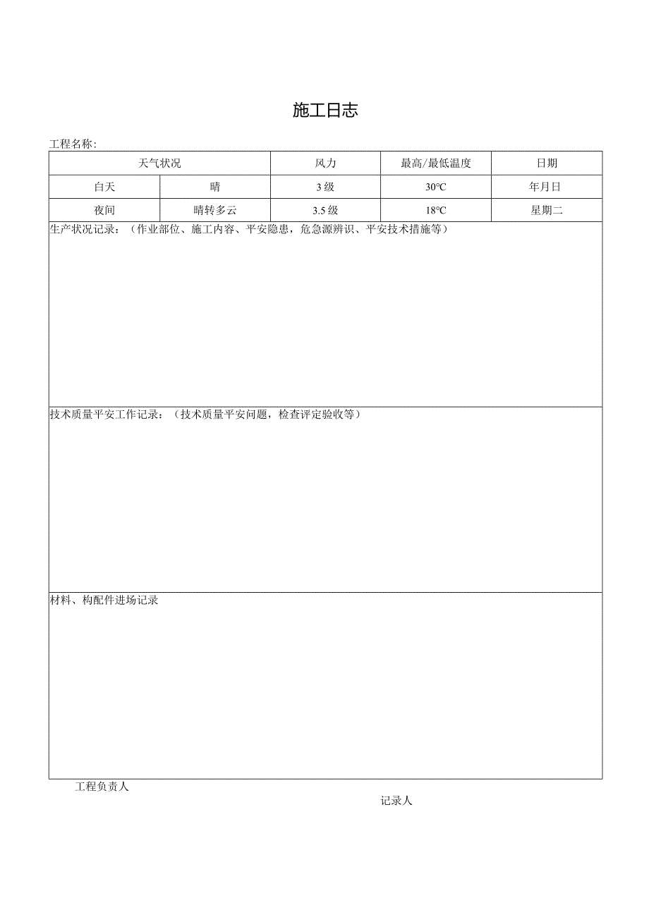 施工日志表格.docx_第1页