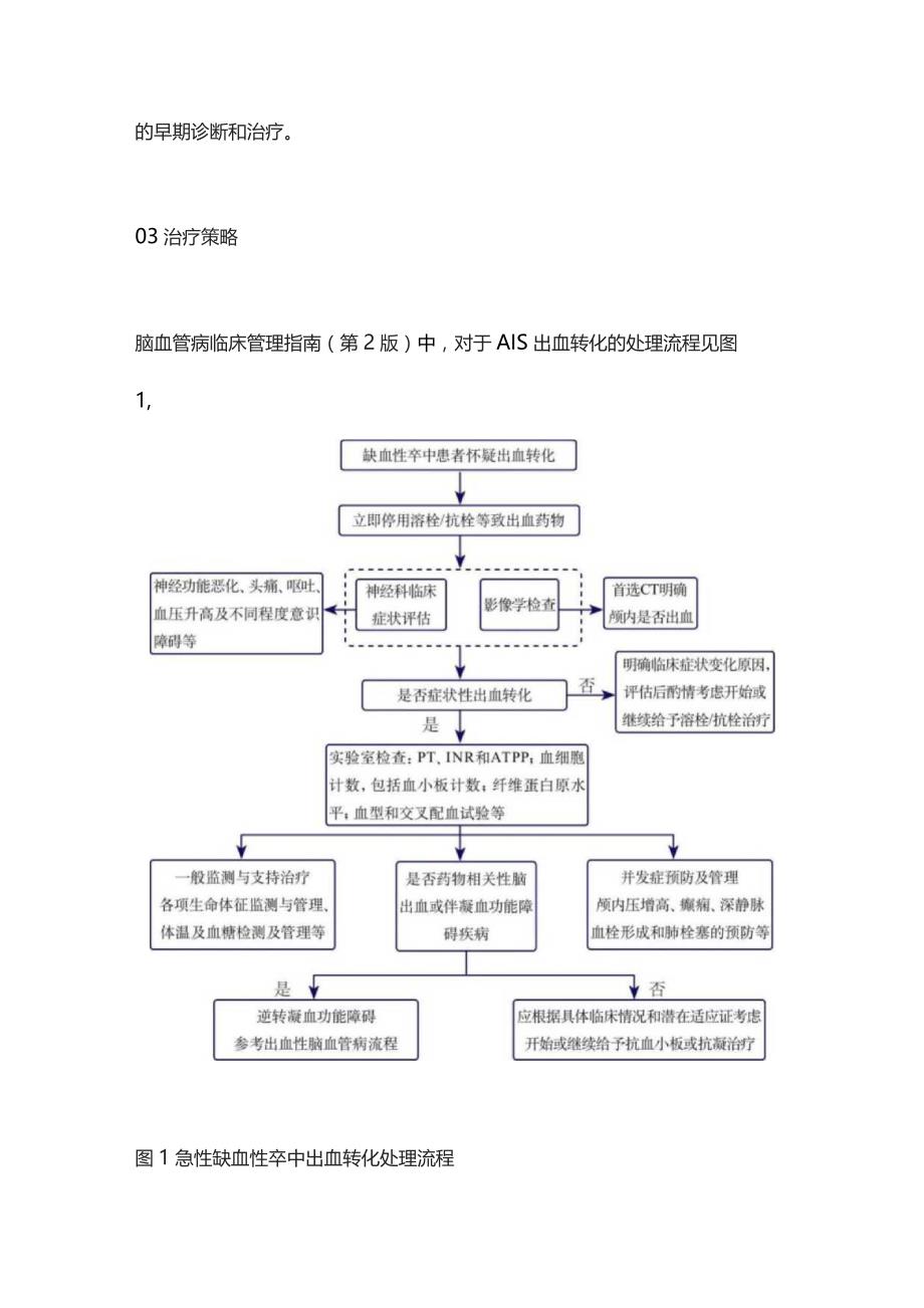 2023脑梗死后出血转化处理理流程及治疗策略.docx_第3页