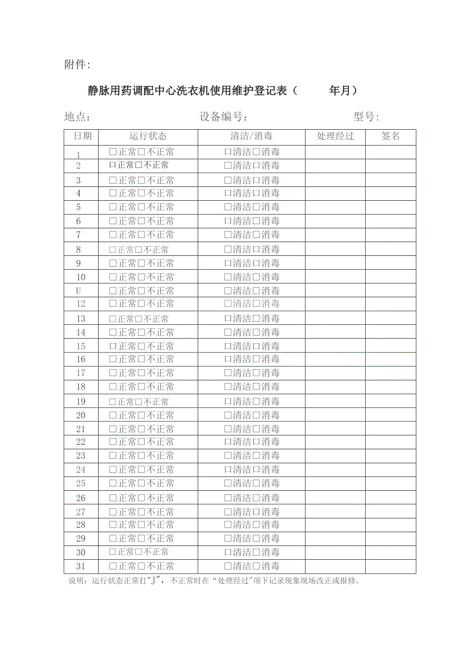 静脉用药调配中心洗衣机使用操作规程.docx_第3页