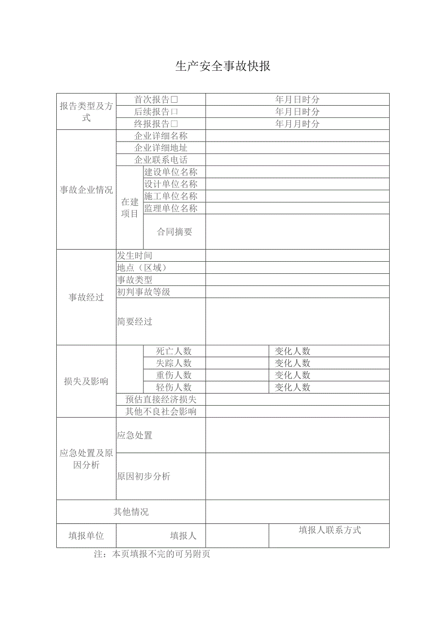 生产安全事故快报.docx_第1页