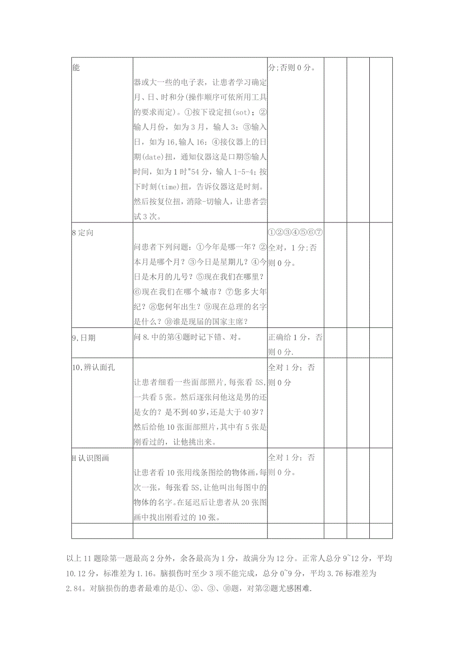 康复医学科Rivermead行为记忆功能评定.docx_第3页