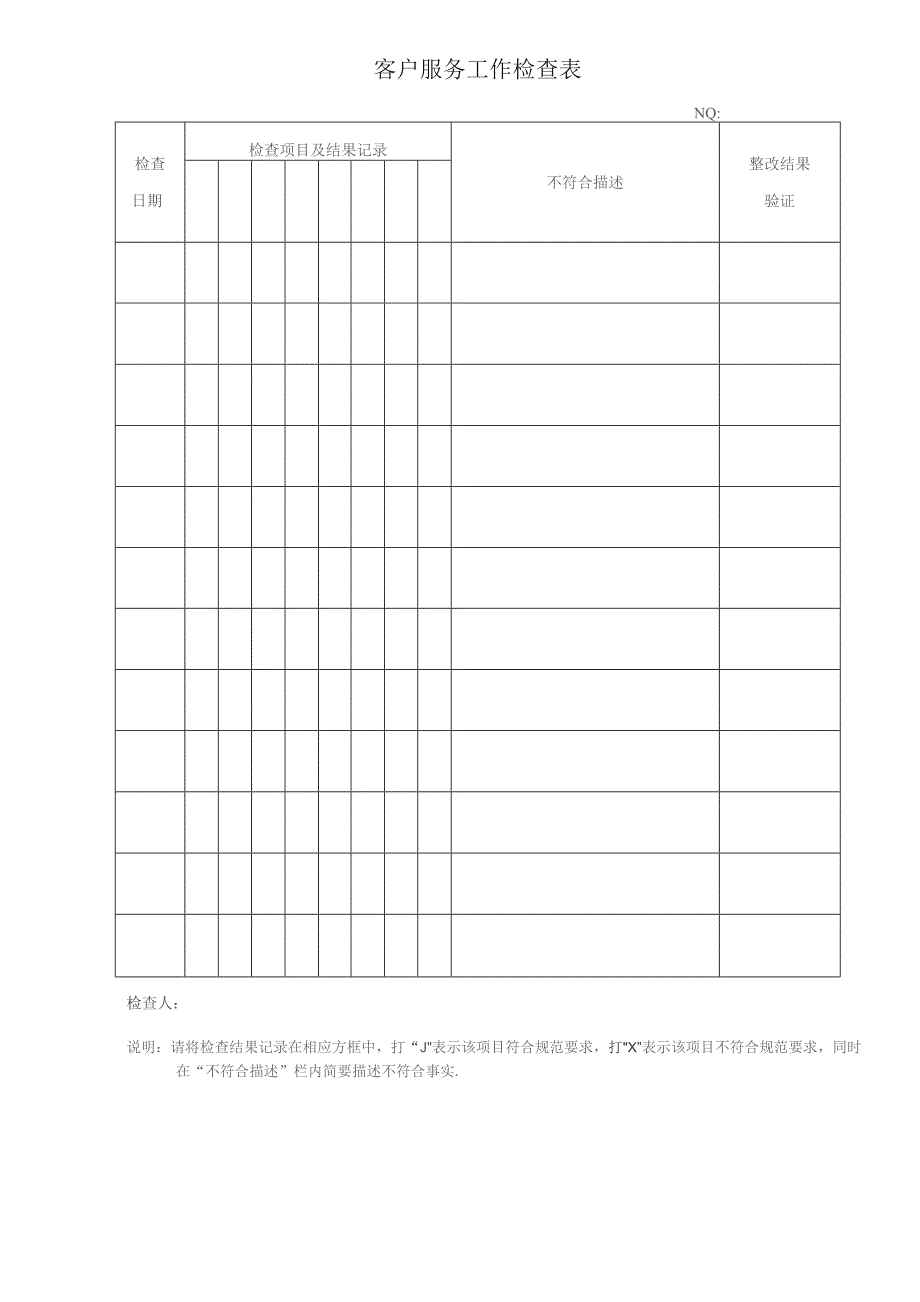 物业管理处客户服务作业手册记录表式表格汇编.docx_第2页