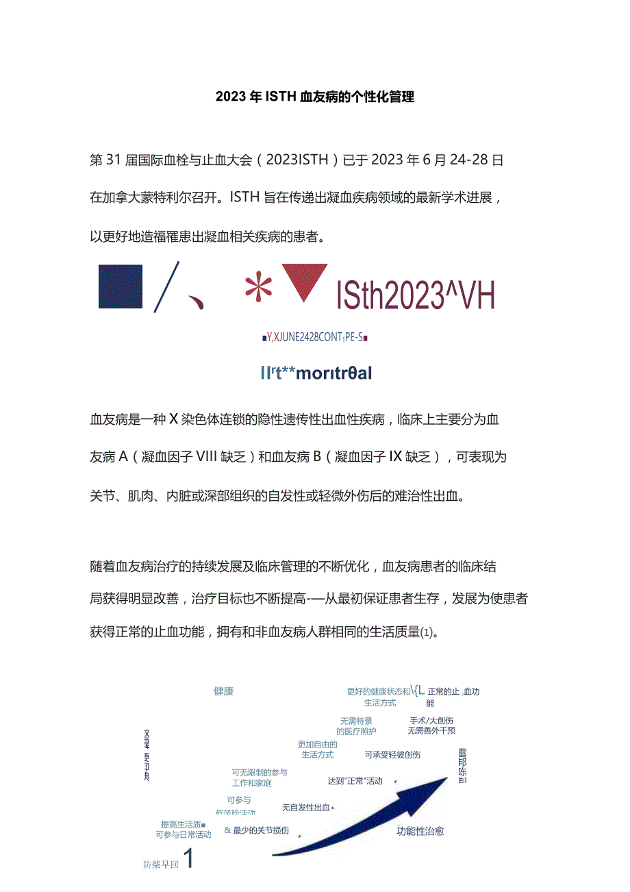 2023年 ISTH 血友病的个性化管理.docx_第1页