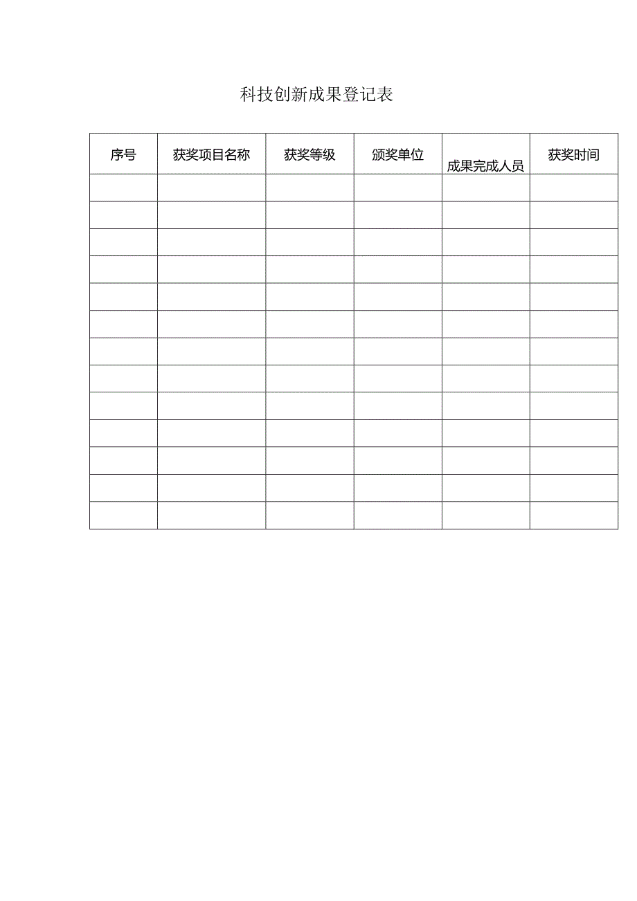 科技创新成果登记表.docx_第1页