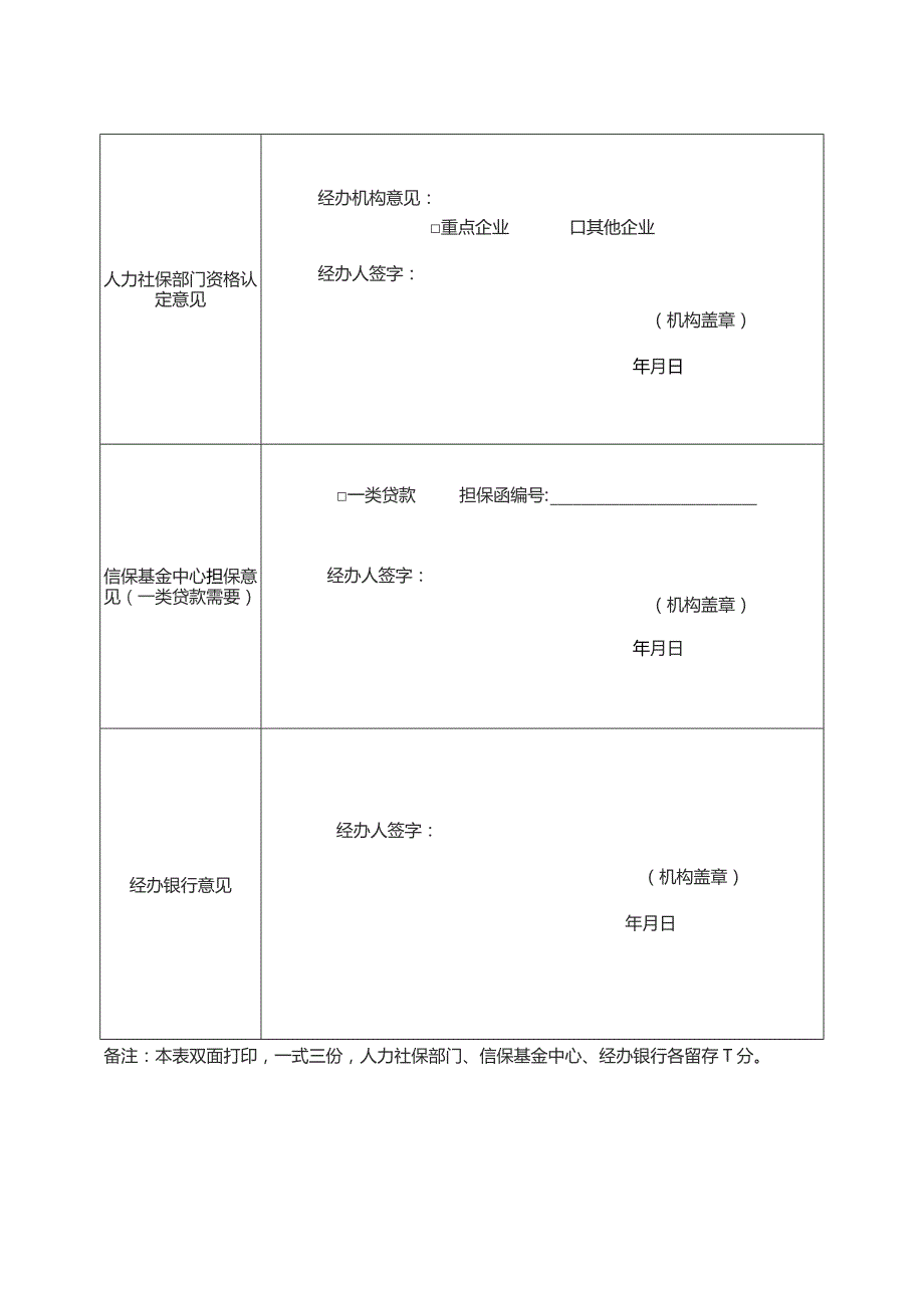 企业吸纳就业创业担保贷款资格认定申请表.docx_第2页