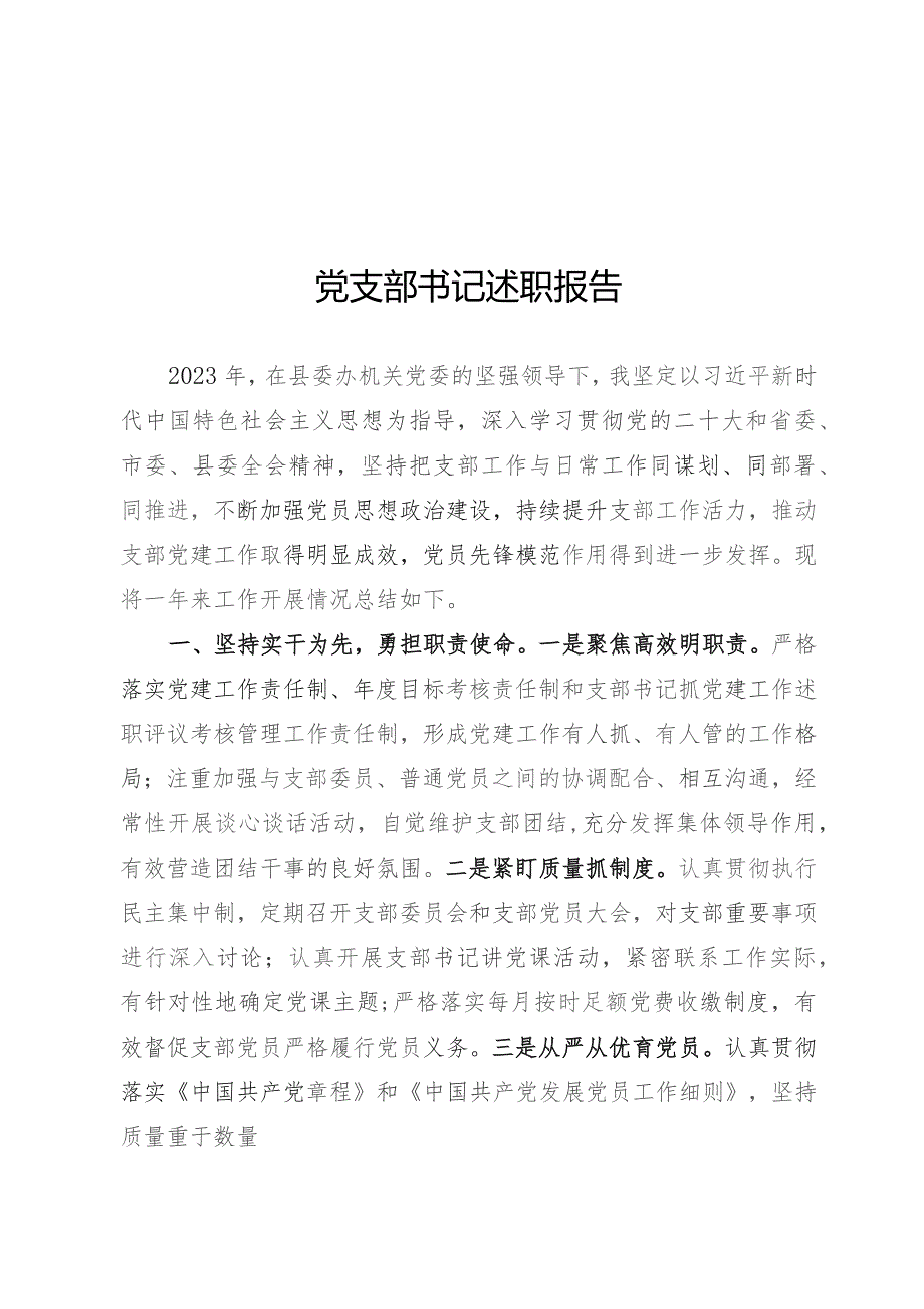 党支部书记述职报告.docx_第1页