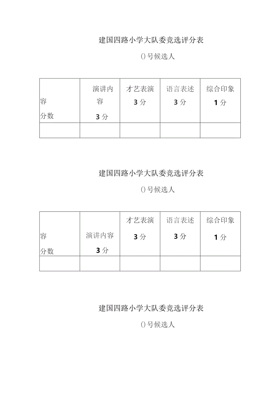 小学大队委竞选评分标准及评分表.docx_第2页